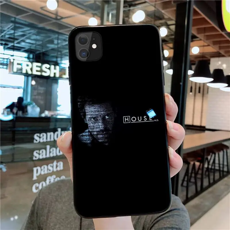 Чехол-накладка HPCHCJHM для iPhone 11 pro XS MAX 8 7 6 6S Plus X 5S SE 2020 XR мягкий в стиле Доктор Хаус |