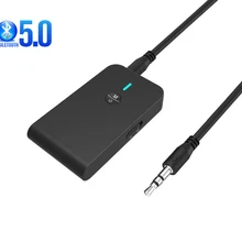 2 in 1 Wireless Bluetooth 5.0 Transmitter Rechargeable Receiver for TV Computer Car Speaker 3.5mm AUX Hi-Fi Music Audio Adapter