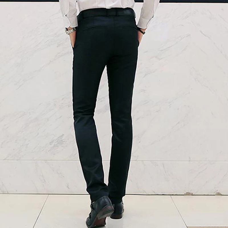 Брюки Мужские приталенные повседневные модные штаны брендовая одежда большие