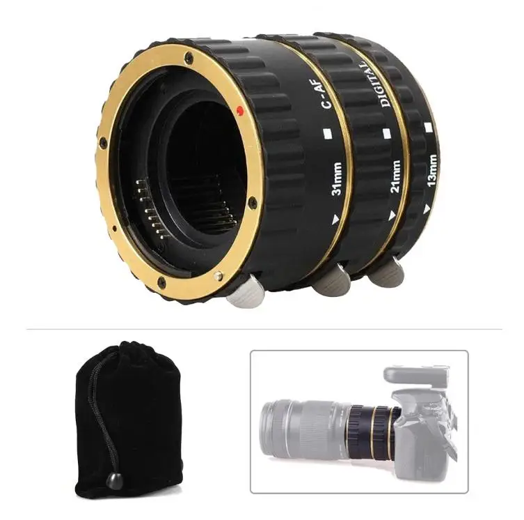 Kuulee Canon EF-S T5i T4i T3i T2i 100D 60D 70D 550D 600D 6D 7D адаптер для объектива с креплением макроудлинитель с автоматической фокусировкой AF Автофокус AF Macro