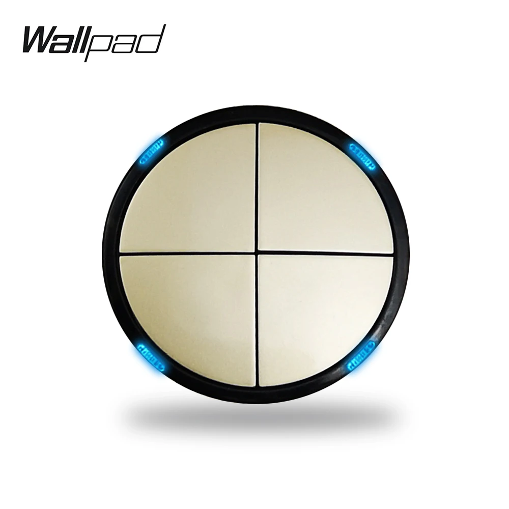 L6 4 банды 1 способ кнопочный переключатель кнопка возврата Кнопка светодиодный