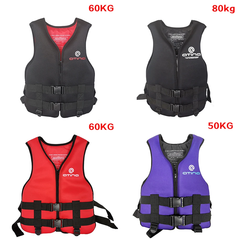 

Adult And Children Neoprene Life Jackets For Outdoor Water Skiing Swimming Fishing Kayaking Rafting Surfing Life Jackets 2021
