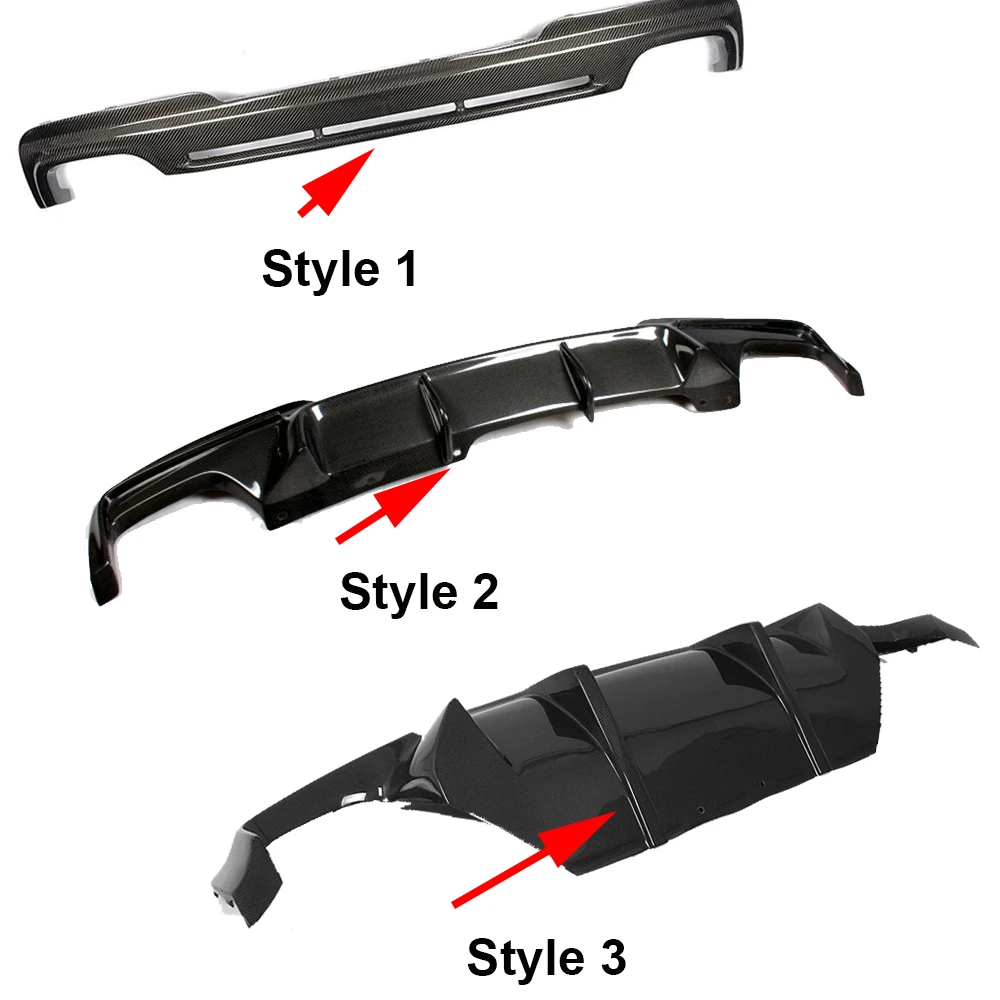 5 серии Реальные углеродного волокна задний бампер диффузор спойлер для BMW F10 M Sport