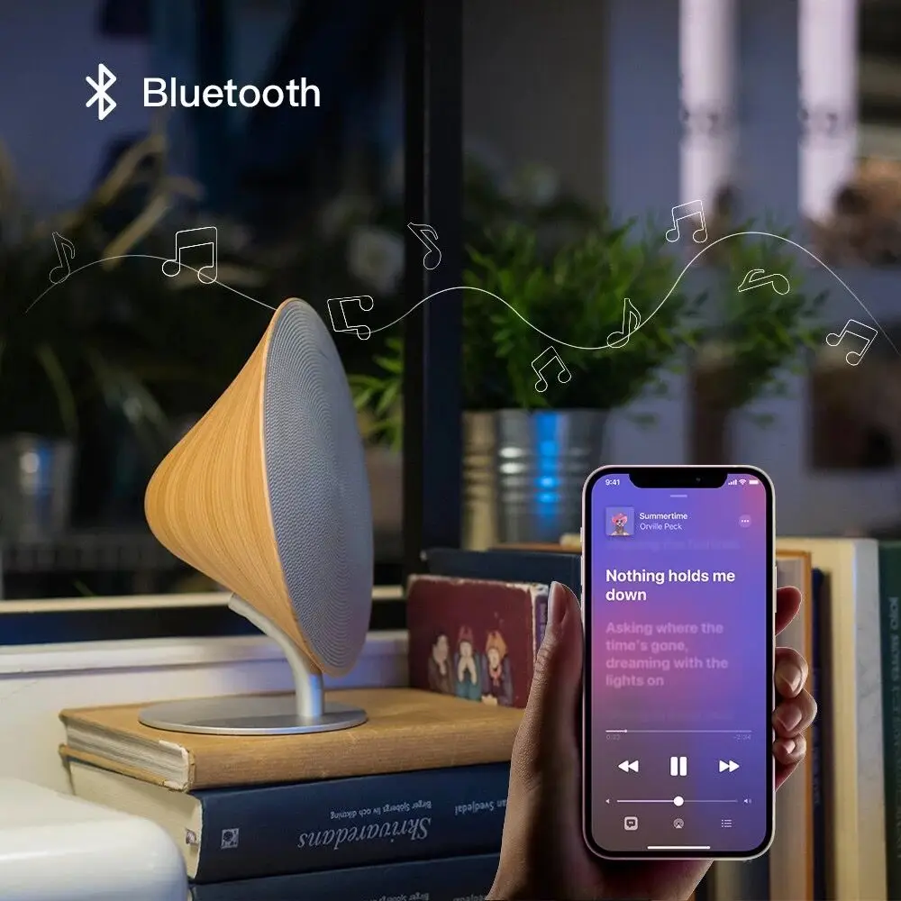 

Высококачественное Ретро беспроводное Bluetooth-аудио поддерживает NFC Сенсорный изогнутый внешний сабвуфер для дома Bluetooth 4,2 Кроссовое аудио дл...