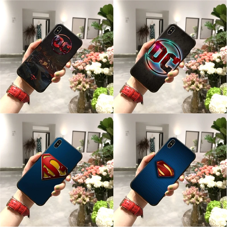 Роскошный высококачественный чехол для телефона DC Superhero Sign DIY iPhone 11 pro XS MAX 8 7 6 6S Plus X