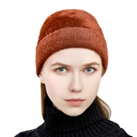 fashion beanies solid colors skullies new high quality winter women warm velvet female caps vacation hat