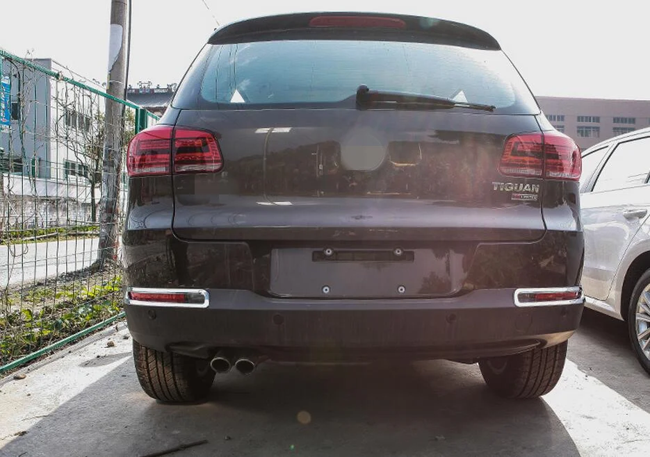 Новый 1 пара Chrome сзади Туман свет лампы Крышка отделка для VW TIGUAN 2013 2014 2015 2016