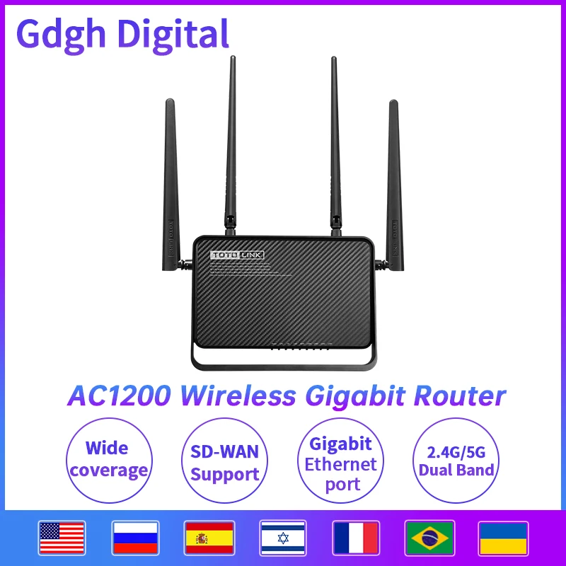 TOTOLINK высокоскоростной Гигабитный беспроводной роутер A3700R 4 гигабитных LAN Wi Fi