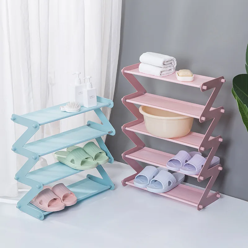 

4 Layers Simple Shoe Rack Shoe Shelf Shoes Rack Shoe Storage Shelf Splicing Eazy Home Decoration Simple bookshelf Organizers