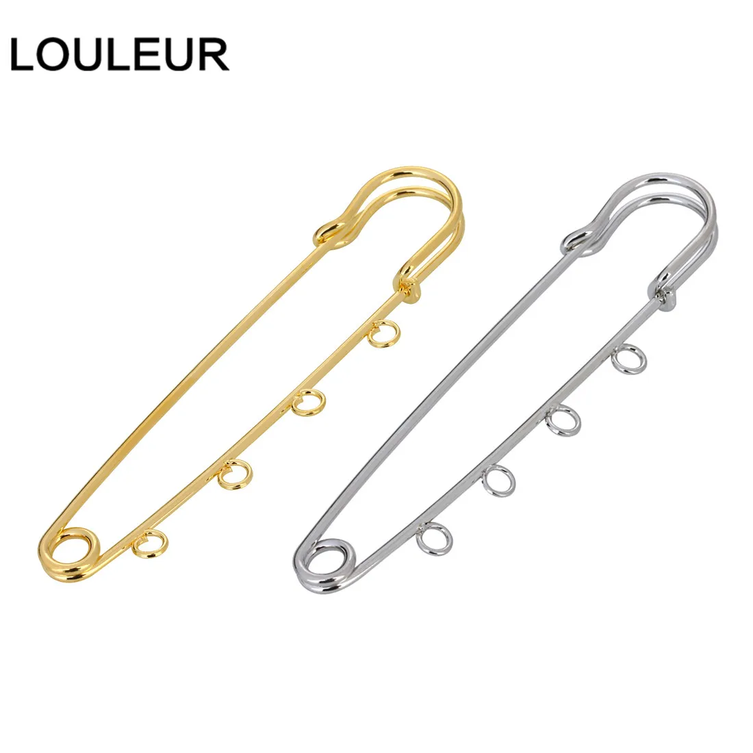 LOULEUR 10 шт./лот 21x90 мм большие длинные свадебные безопасные булавки для броши иглы для женщин DIY брошь булавки ювелирных изделий