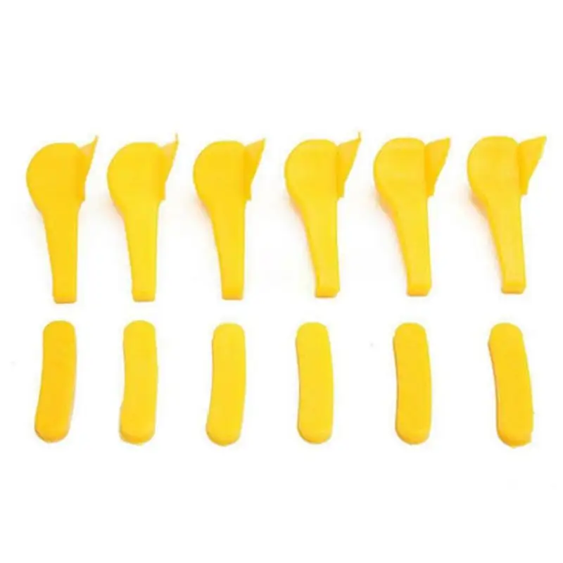 

12 шт. аксессуары для шиномонтажа, защита головы птицы, пластиковая прокладка, защита резины, желтые аксессуары для шиномонтажа