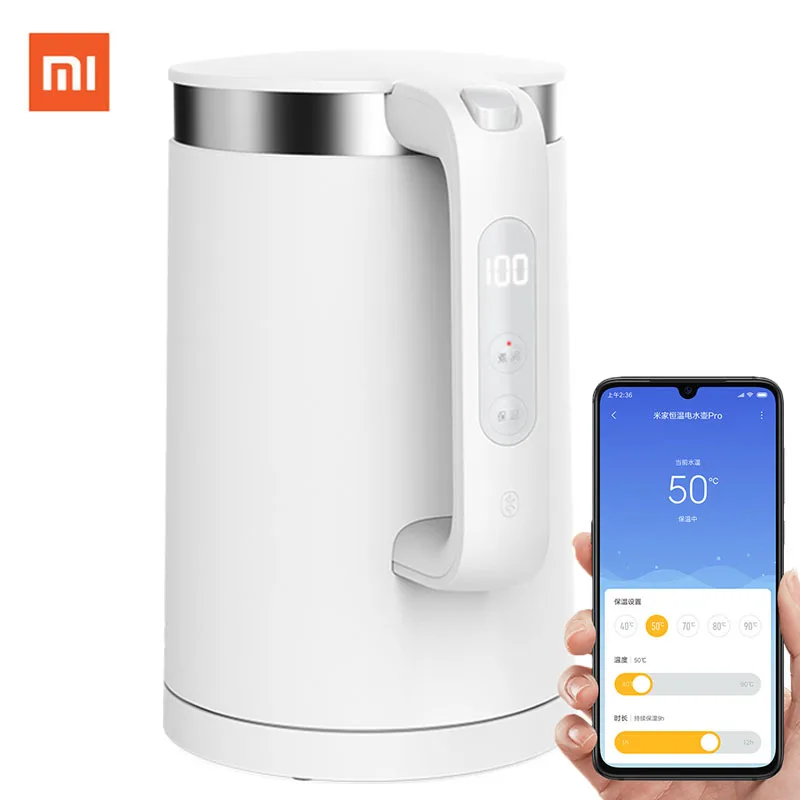 Xiaomi MIjia Электрический чайник Pro Теплоизоляционный умный с постоянной