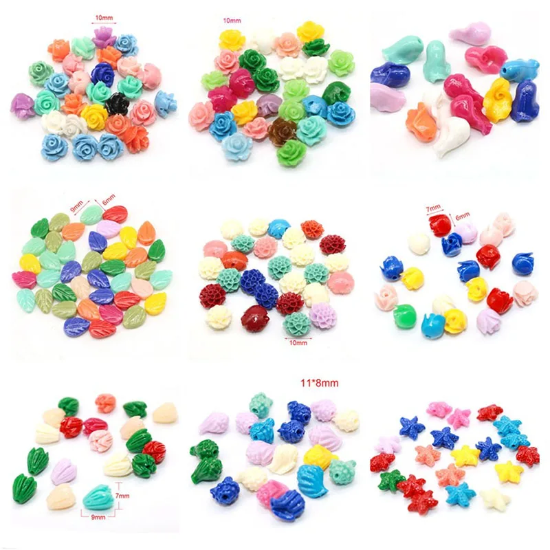 Оптовая продажа Искусственные коралловые розы бусины 10 мм цветы рукоделие