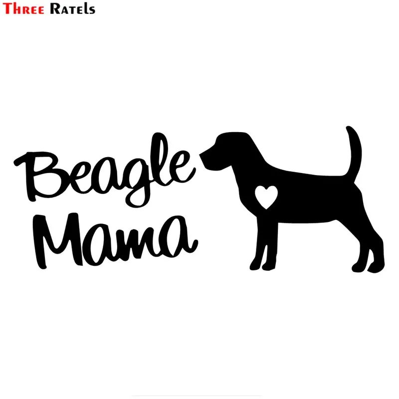 

Наклейка Three Ratels FD137 Beagle Mama для окна автомобиля