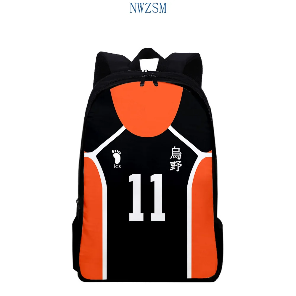 

Haikyuu! Volleyball Athlete Hinata Syouyou Shoyo Figma schoolbag for teenager boys daypack Johsai Haikyuu pattern backpack