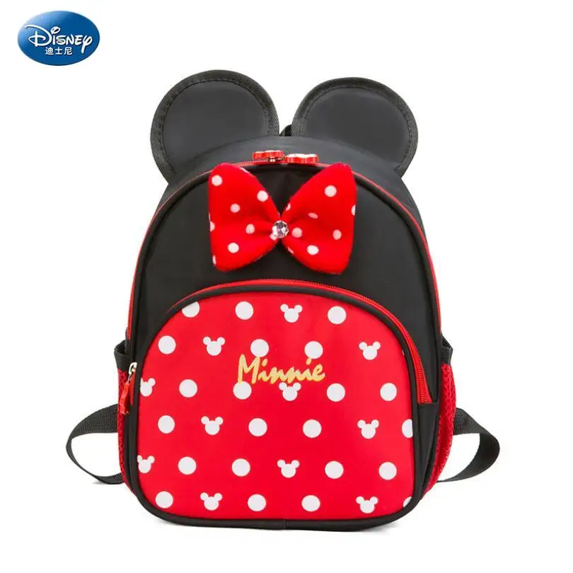 

Школьный ранец для мальчиков и девочек, Детский рюкзак с изображением Диснея Микки и Минни Маус для детского сада