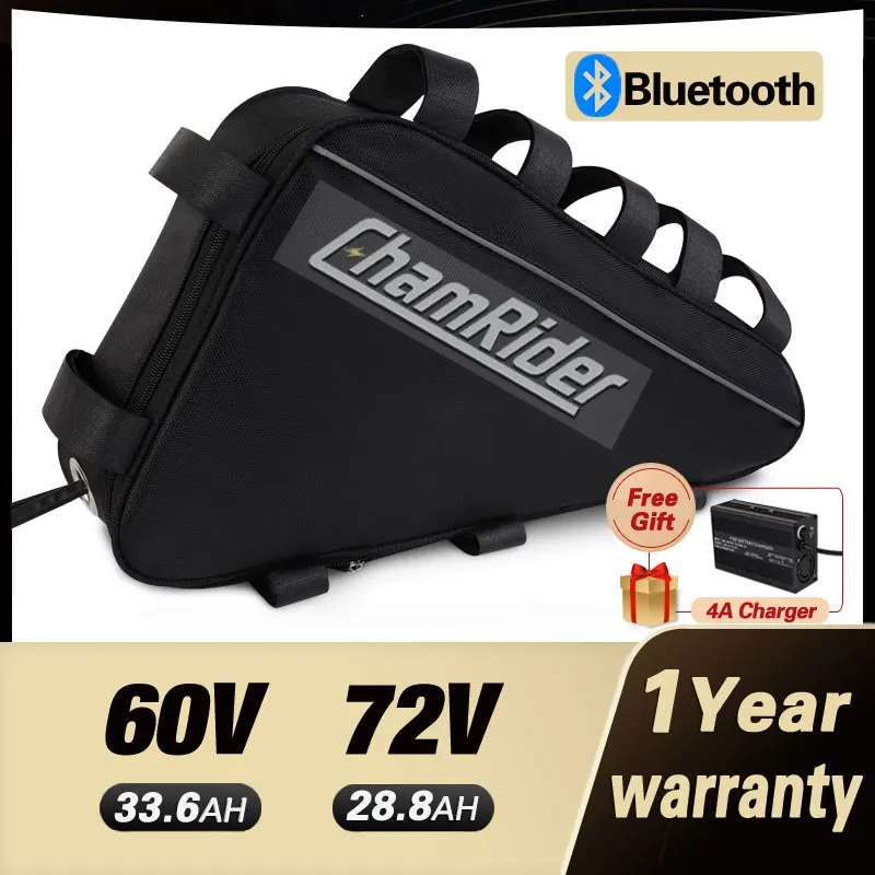Оригинальный 72V Батарея 3000W 60V 1500W Треугольники фара для электровелосипеда в 20AH 30AH