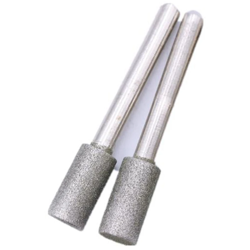 

Diamond Grinding Head Stone Jade Carving Grinding Head Fine Sand 6X10 (20 Pcs) Diamond Coating Burr