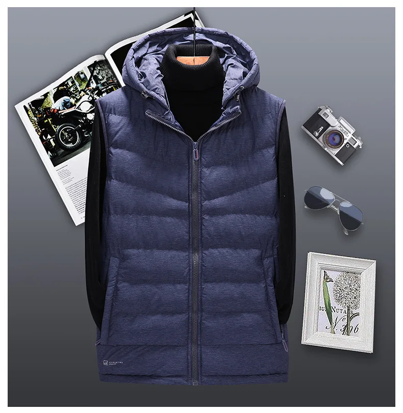 Большие размеры L-6XL зимний жилет с капюшоном для женщин и мужчин модные парные