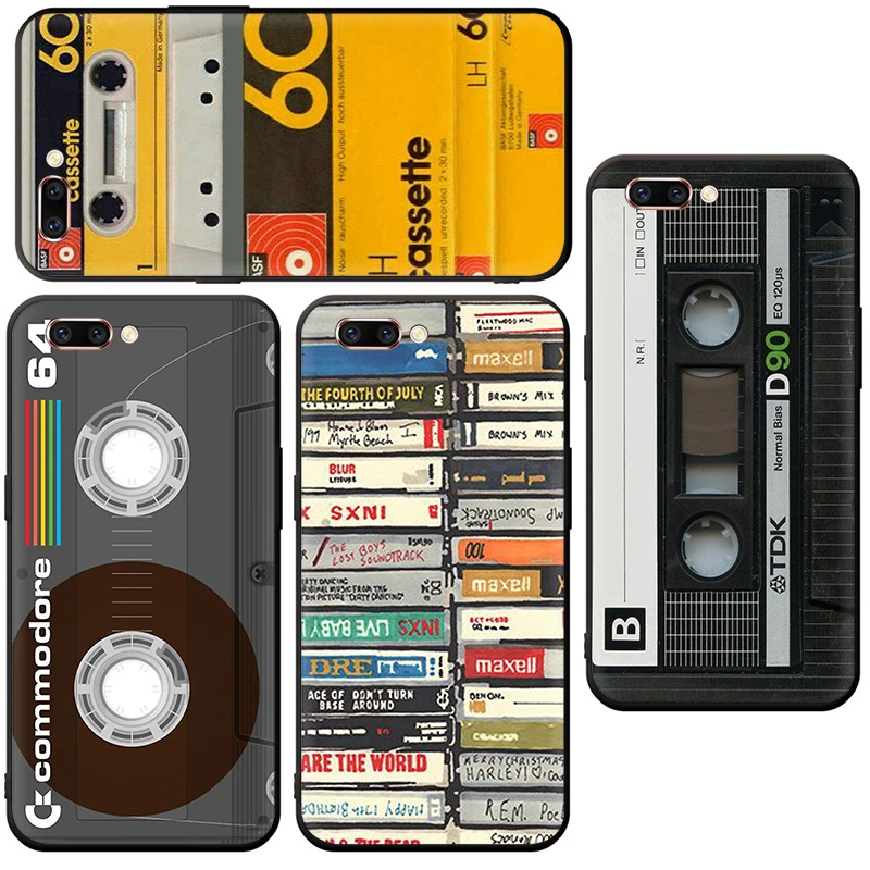 Классическая Ретро-Кассета из силикона для OPPO Reno 2 Z 10 X Ace 2F 2Z 3 Pro Realme A5 5 Q X2 XT X50 Lite |