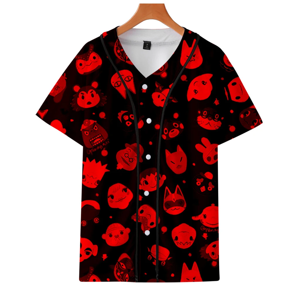 Animal Crossing 3D Printed Baseball T-shirts Fashion Women/Men Casual Summer Tshirt Hot Sale 2020 Trendy Streetwear Clothes | Мужская