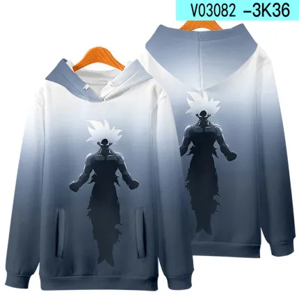 

LIASOSO Anime Goku Men's Hoodies 2021 Spring Autumn Male Casual Hoodies Sweatshirts Men's 3D Print Hoodies Jacket