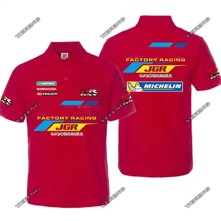 

New Motorcycle Racing Team Motorbike Motocross For SUZUKI Polo T shirt Clothing Riding Short Sleeve Breathable Casual Driving