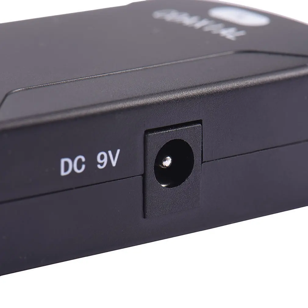 HOT Digital Coax Coaxial RCA to Optical TOSlink SPDIF Audio Converter Adapter Support Dolby AC-3 5.1 and DTS Sound |