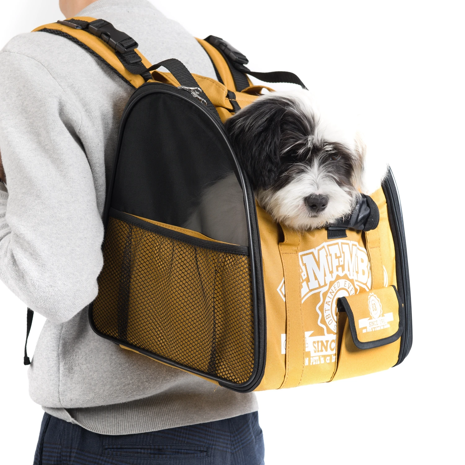 Для домашних животных собак и кошек Рюкзак занавес двери дизайн сетчатый