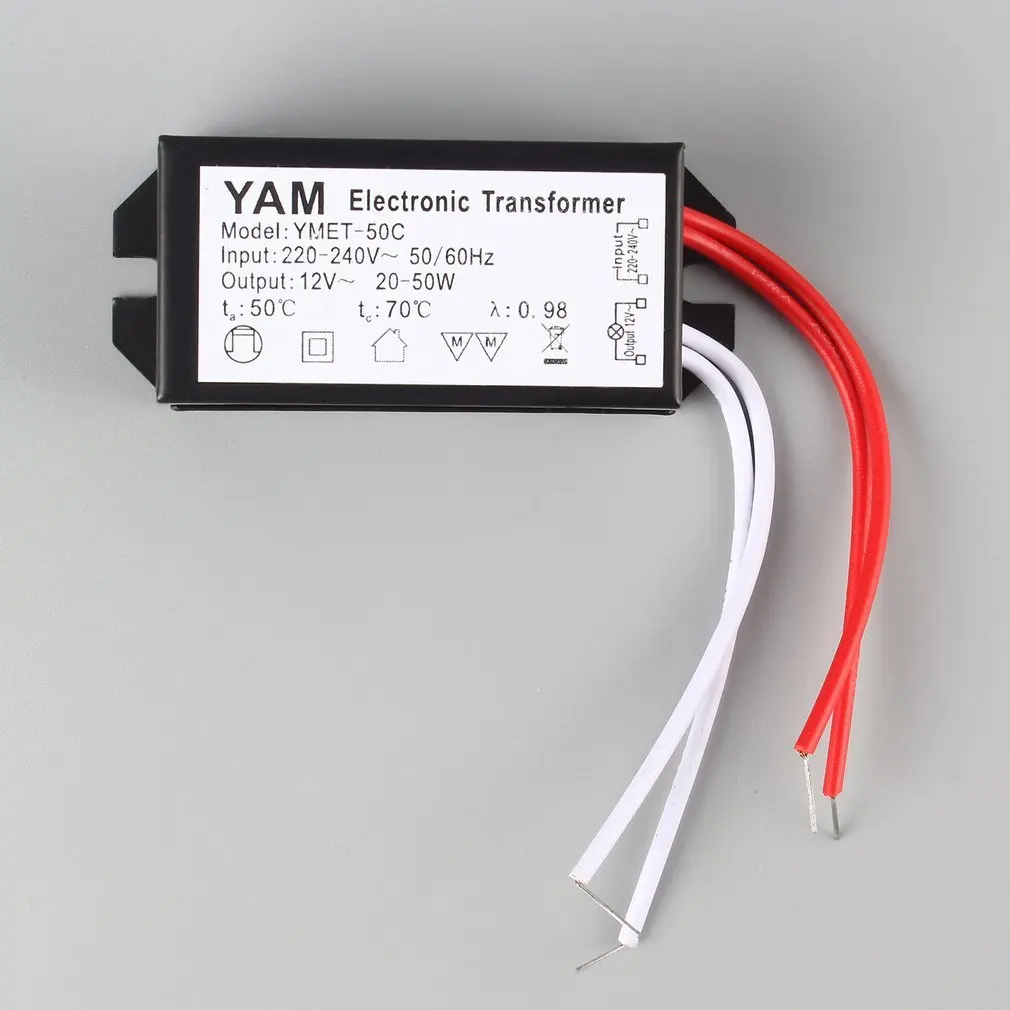 

LED Driver 20-50W For LEDs Power Supply Unit AC 220V to 12V Lighting Transformers For LED Power Lights Low-voltage Halogen Lamp