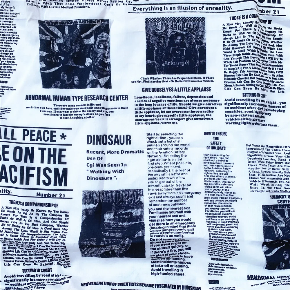 Ширина см ужасная газета полиэфирная хлопковая ткань ручной работы Лоскутная