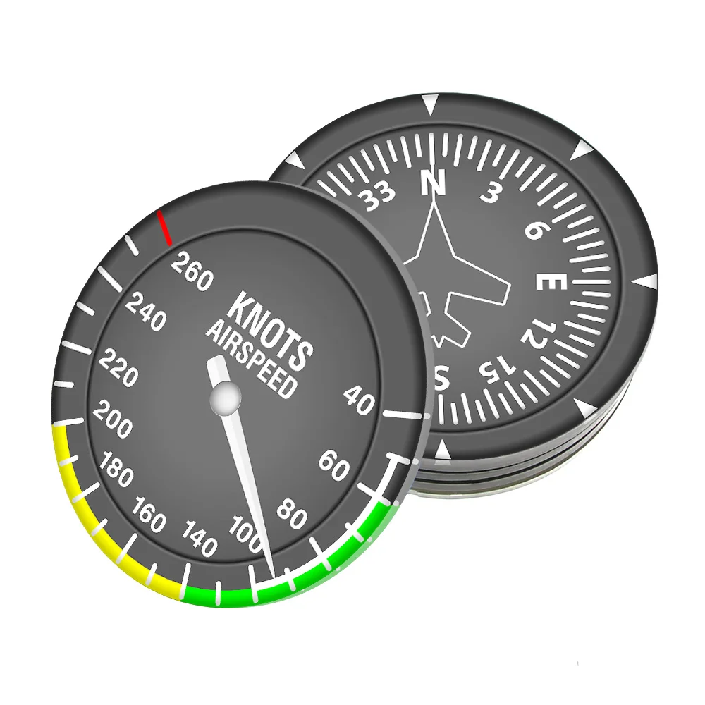 Набор из 6 подставок для летательных аппаратов современные летные инструменты