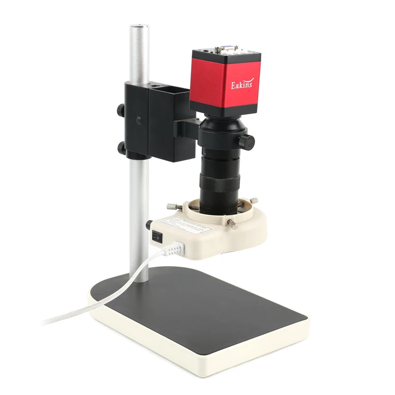 

Industrial Digital Video Microscope Camera HDMI VGA Synchronous Display 13MP 720P 100X Zoom C Mount Lens For Cellphone Repair