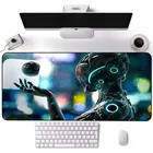 Игровой коврик для мыши rgb со светодиодной подсветкой, Настольный коврик с аниме клавиатурой для ПК, большой игровой аксессуар, обычный напольный