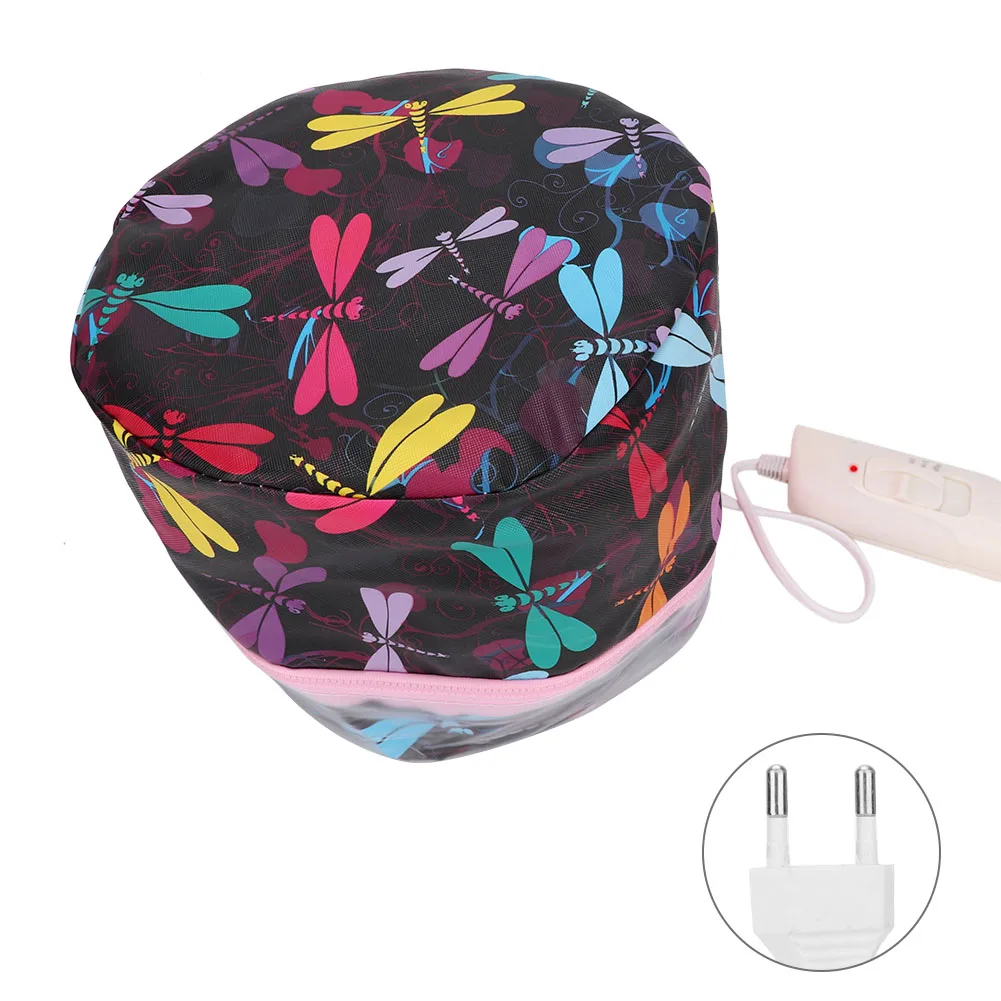 

Electric Heating Cap Oil Treatment Hair Steamer Temperature Adjustable Hair Mask Cap Baked Oil Heating Hair Mask Heating Cap