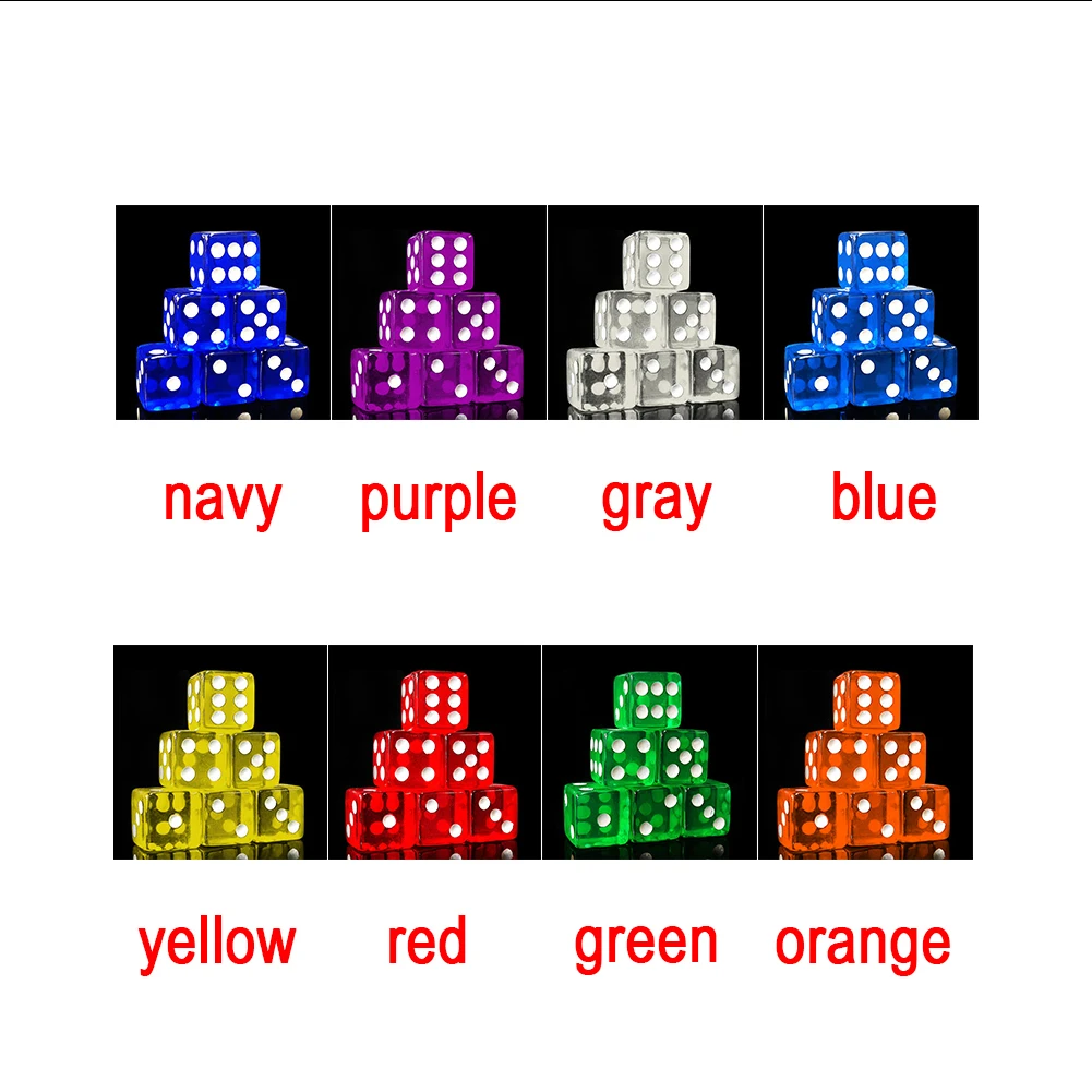 

Dices Party Cubic Colorful Exquisite Dice Collection Decor Game Dice Drop Shipping