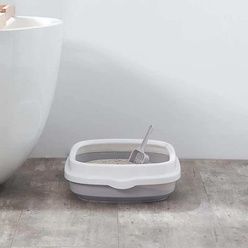 Cat training Toilet Litter Box Durable Training Kit Big Space Robot Bedpan Dog Kitten Tray | Дом и сад
