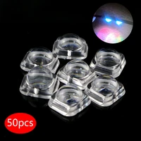 50pcsset led lens mirror collimator for 5050 smd 60 degree 10x9mm convex optical lens mirror collimator lighting tools
