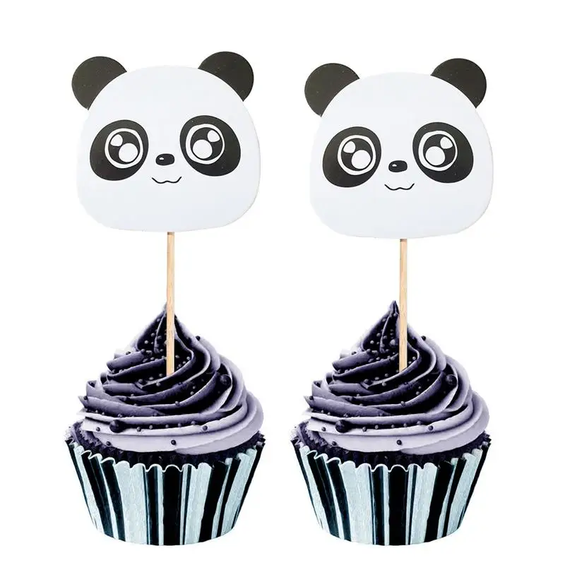 1 комплект торт с пандой топпер для кексов десертный декор украшение торта топ