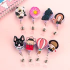 1 шт., унисекс, милый мультяшный мини выдвижной значок, катушка для медсестры, Lanyards, ID имя, держатель для карт, держатель для студенческого значка, значок медсестры