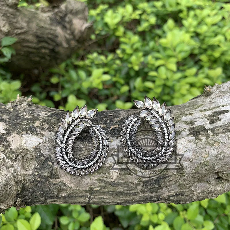 Серьги-каффы женские со стразами | Украшения и аксессуары