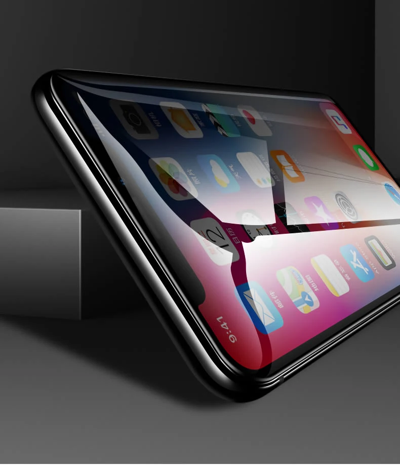 Защитное стекло высокой четкости для iPhone 7 X XR XS Max антишпионская Защита экрана 8 6 6S