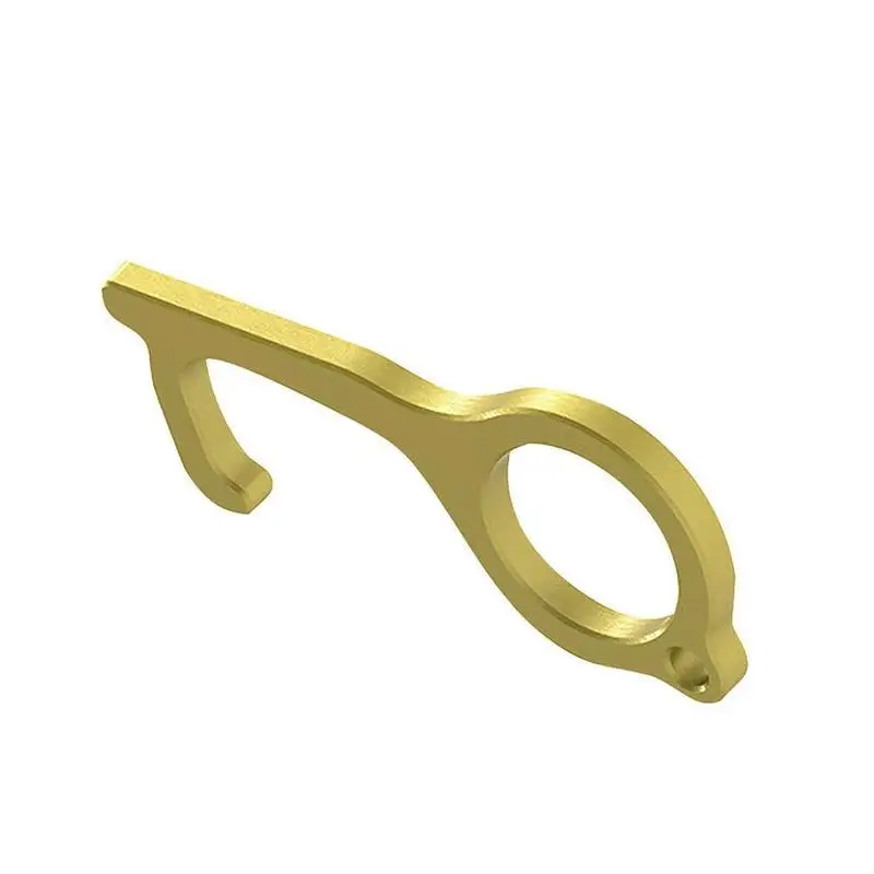 1 pcs Portable Hygiene Hand Antimicrobial Brass EDC Key Door Metal Handle Elevator Opener Ope Y9F7 | Красота и здоровье