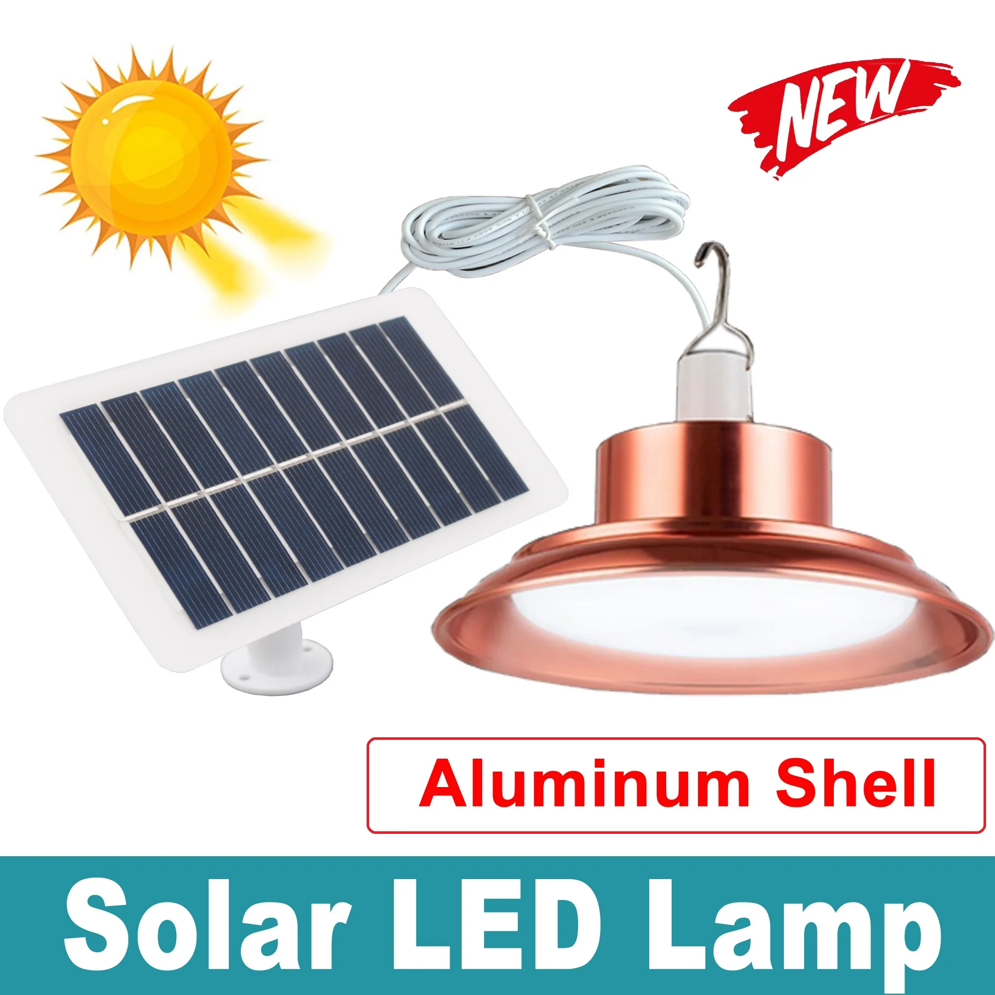 

Фонарь светодиодный Аккумуляторный на солнечной батарее, 25 Вт, со встроенной батареей