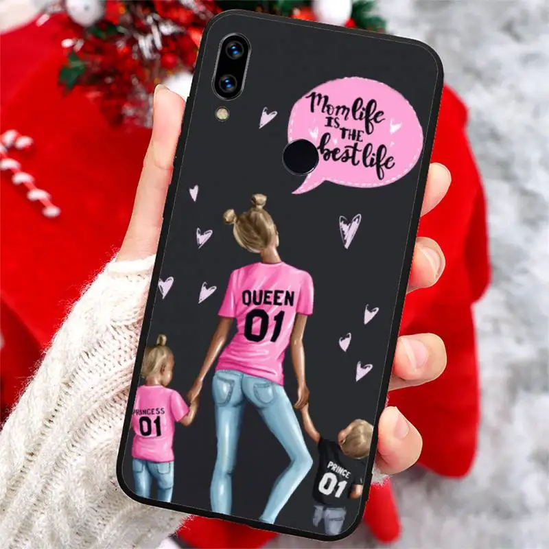 

Cute Baby Super Girl mom Love Phone Case For Xiaomi Redmi note 7 8 9 t k30 max3 9 s 10 pro lite