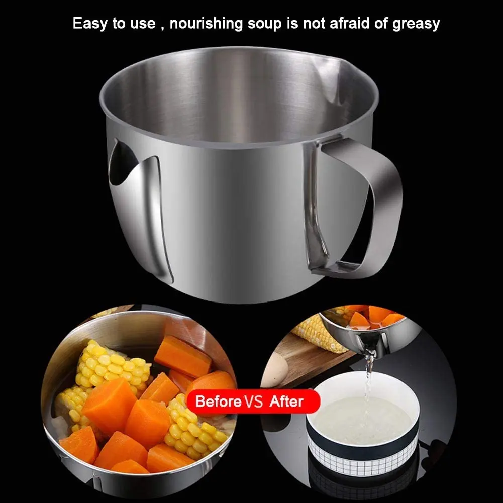 Маслоотделитель из нержавеющей стали 960ML304 большой емкости креативный кухонный