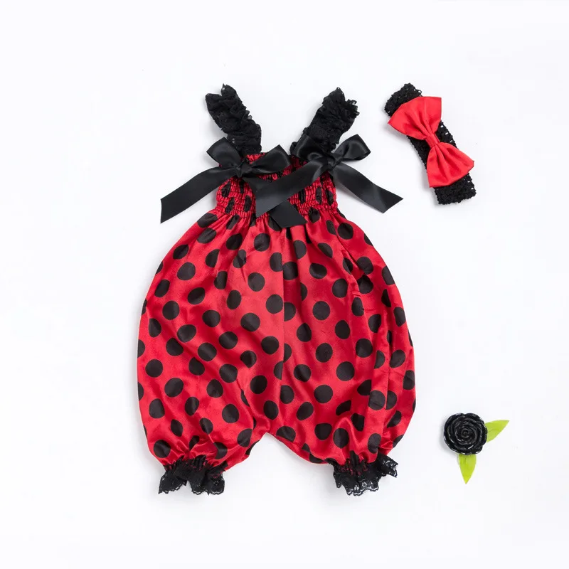 

Girls New Baby Sling Bowknot Fashion Bloomers Neonato Lace Sleeveless Thanksgiving Colete Jumpsuit Set 0-24m Roupas De Bebes