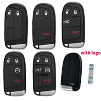 with logo 2345 buttons smart remote car key shell for jeep chrysler dodge journey 2011 2015 keyless fob case