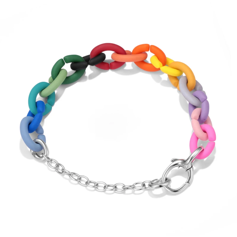 

15 Colors 30 Pieces Buckle Free Combination Bracelet with 925 Sterling Silver Short Chain Women Bracelet Men Couple Jewelry Gift