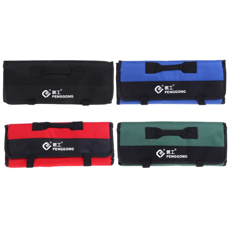 

2022 New Multifunction Oxford Cloth Folding Wrench Bag Tool Roll Storage Pocket Tools Pouch Portable Case Organizer Holder